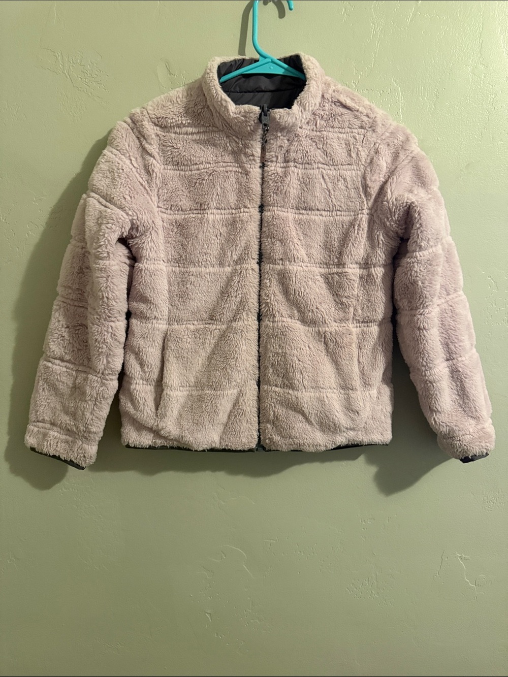 Athleta Girls' Reversible Plush Puffer Jacket or Fleece Coat